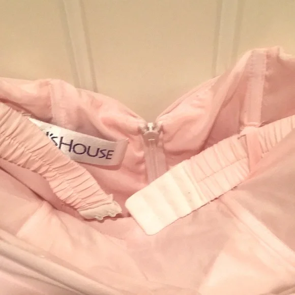JJ’S House 0 Jr Long Pink CHIFFON Boned Bustier A-line Formal EUC 💎 - Picture 16 of 16